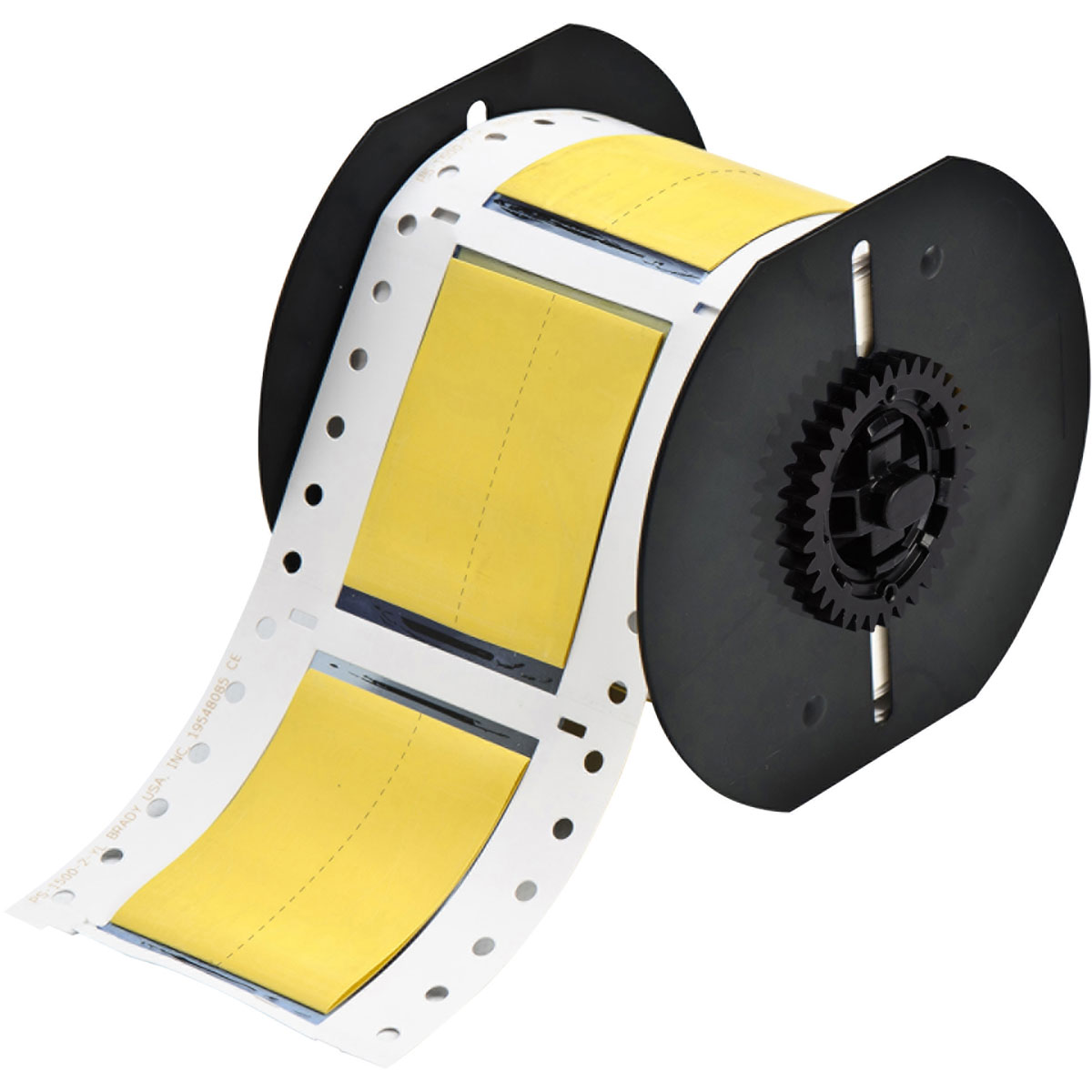 133809-B33-1500-2-342YL-2 PermaSleeve polyolefin krimpkousen voor BBP33/i3300-printers, 25,40 mm (B) x 61,80 mm (H), Geel