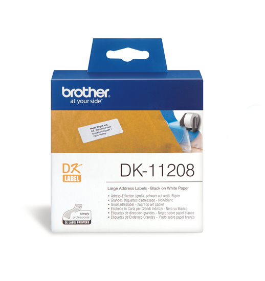 DK-11208 Breed adres etiket 38 x 90mm