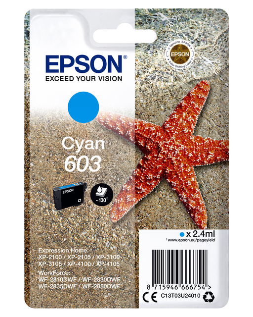 3517730 inkcartridge epson 603 t03u2 blauw