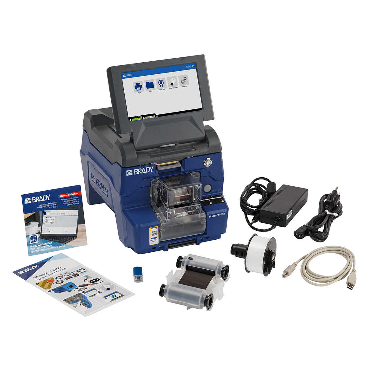 Wraptor A6200 printerapplicator voor wikkellabels met software