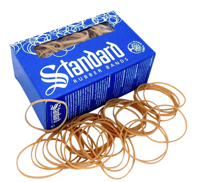 Elastiek Standard Rubber Bands 22 100x1.5mm 500gr 1330 stuks bruin Elastiek Standard Rubber Bands 22 100x1.5mm 500gr 1330 stuks bruin
