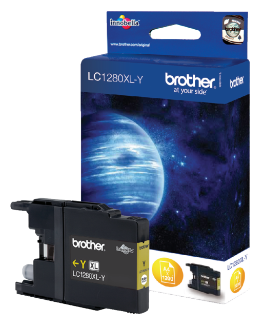 Inktcartridge Brother LC-1280XLY geel Inktcartridge Brother LC-1280XLY geel