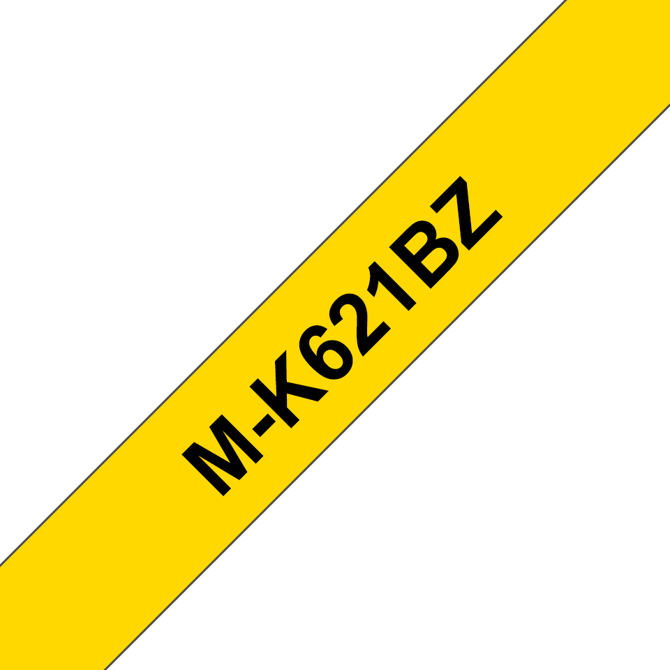 M-K621BZ TM-Tape 9mm zwart op geel (8 m) M-K621BZ TM-Tape 9mm zwart op geel (8 m)