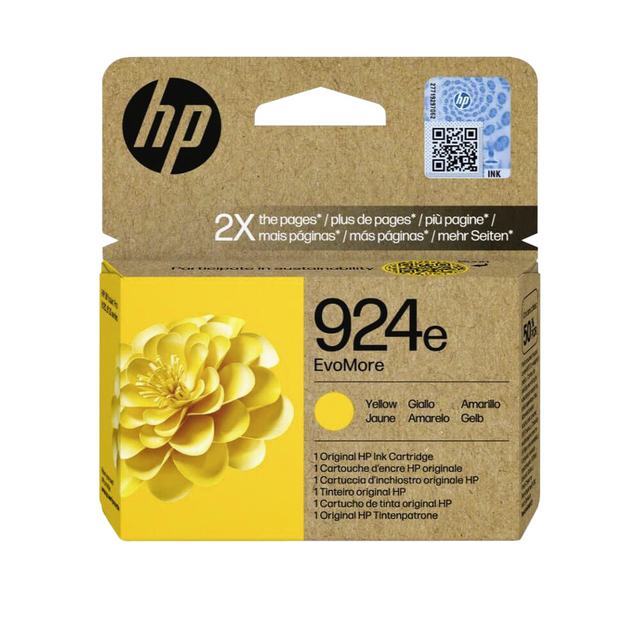 Ink cartridge HP 4K0U9NE 924E Evomore yellow Ink cartridge HP 4K0U9NE 924E Evomore yellow