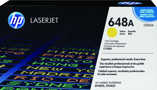 Toner cartridge HP CE262A 648A yellow