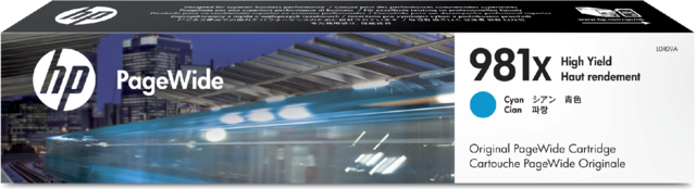 Ink cartridge HP L0R09A 981X blue Ink cartridge HP L0R09A 981X blue