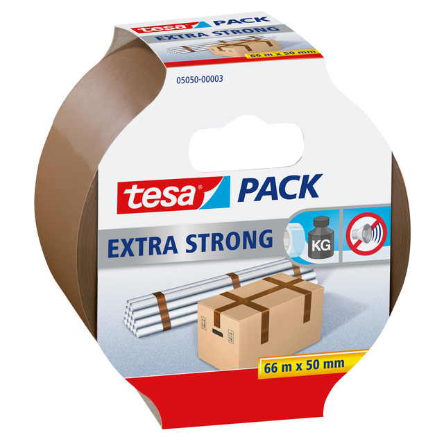 Verpakkingstape tesapack® Extra Strong 66mx50mm bruin Verpakkingstape tesapack® Extra Strong 66mx50mm bruin