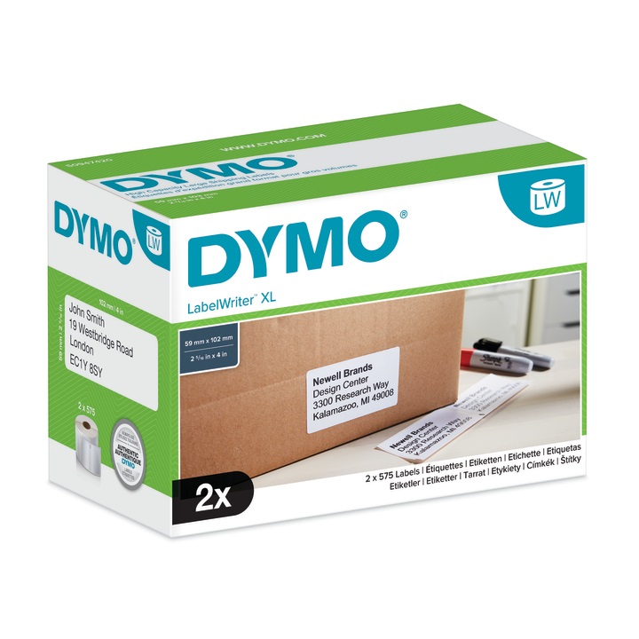 Dymo S0947420 grote verzendetiketten 59x102mm voor grote volumes (4XL / 5XL)