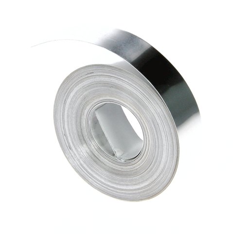 Dymo 35800 M11 tapes - zelfklevend aluminium 12mm x 3.65m, zilverkleur