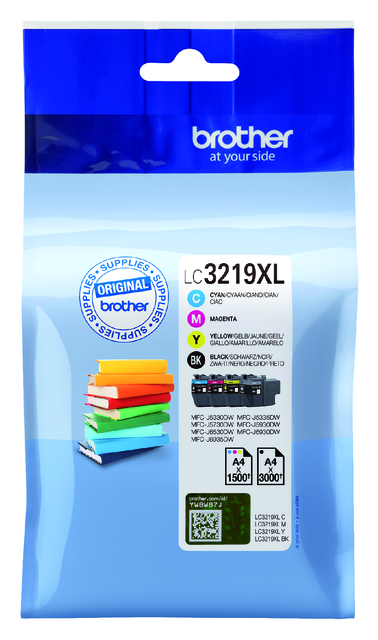 LC3219XLVAL inkcartridge brother lc-3219xl zwart 3 kleuren