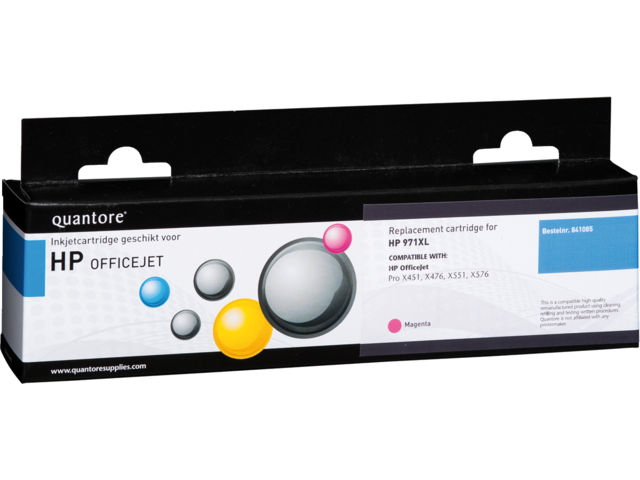 K20467PR inkcartridge quantore hp 971xl cn627ae rood