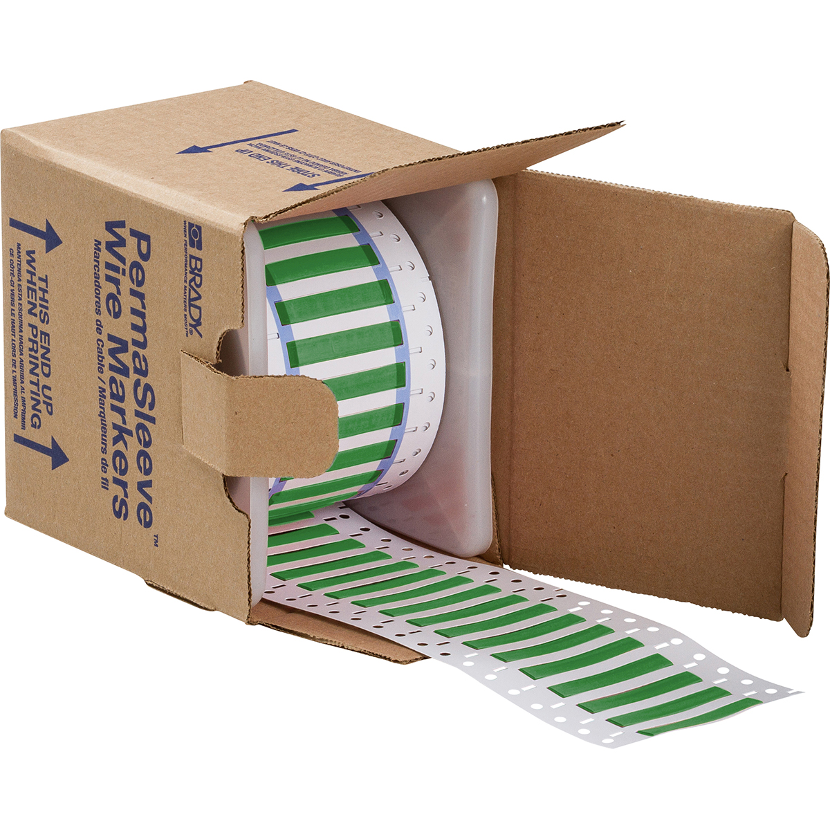 017220-3PS-187-2-GR-S PermaSleeve krimpkousen, 50,80 mm (B) x 8,51 mm (H), Groen