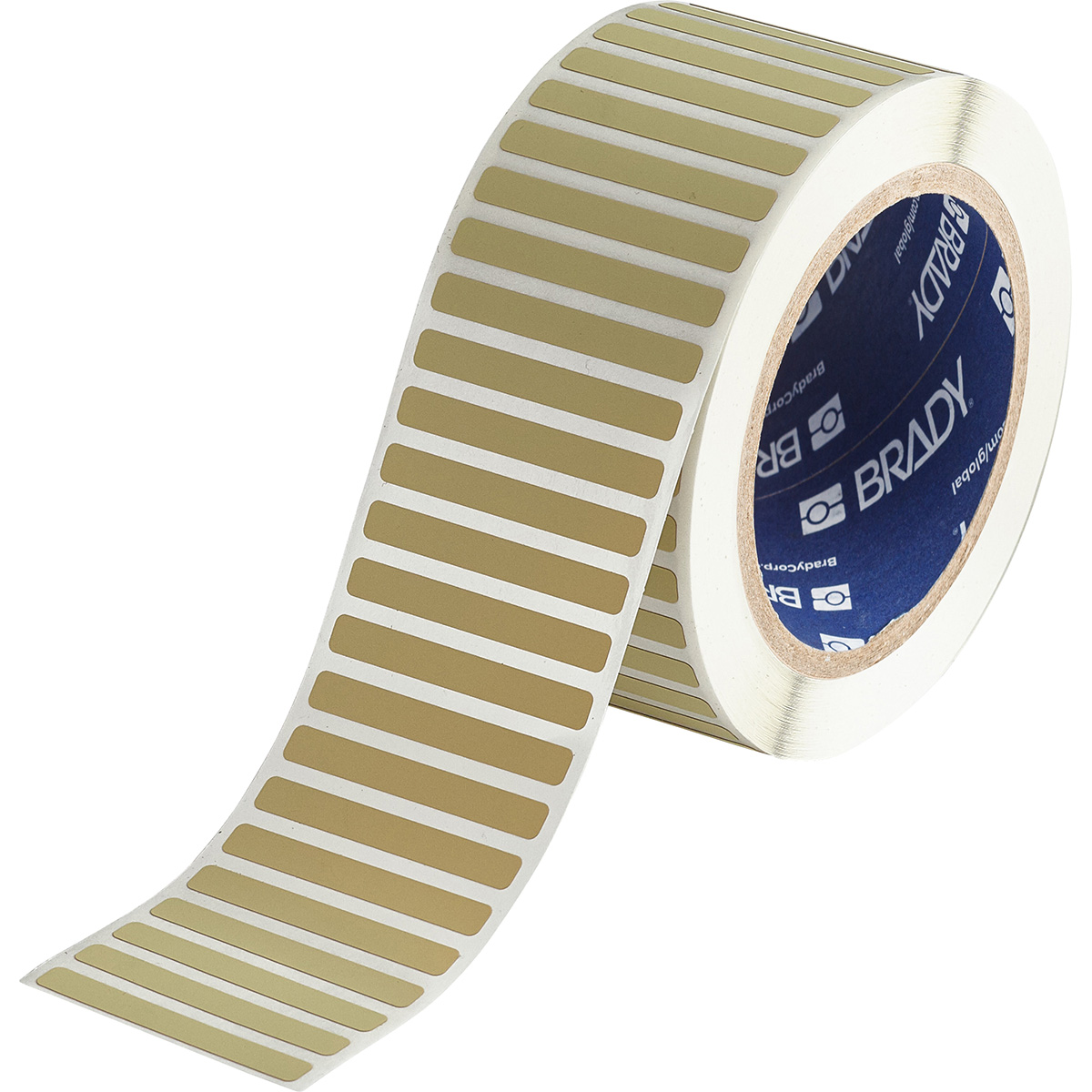 139865-THT-15-724-2.5 Etiketten voor Thermische Transfer, 50,80 mm (B) x 6,35 mm (H), Amber 139865-THT-15-724-2.5 Etiketten voor Thermische Transfer, 50,80 mm (B) x 6,35 mm (H), Amber