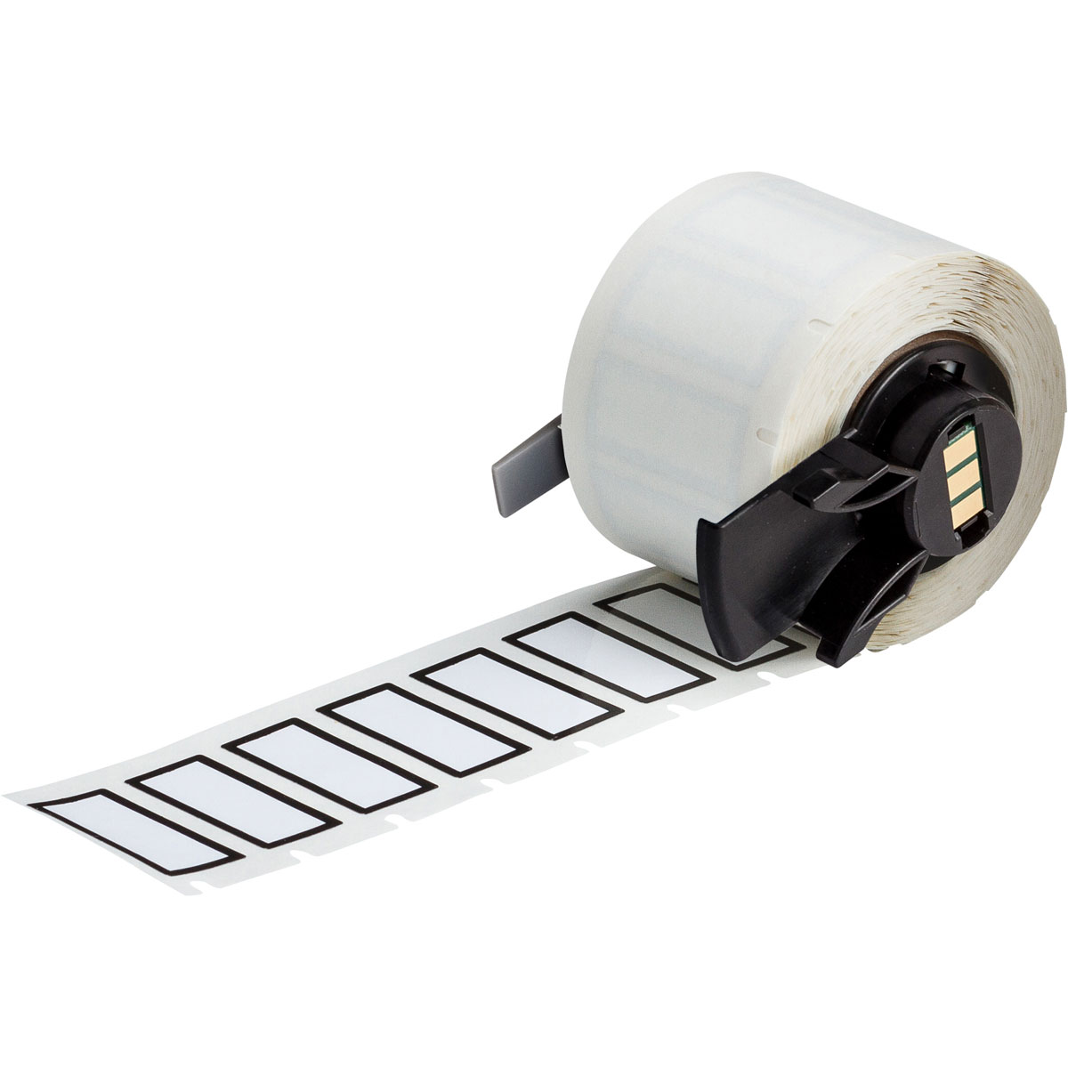 BMP71 BMP61 M611 TLS2200 polyesterlabels met agressieve kleefstof en voorgedrukte zwarte rand