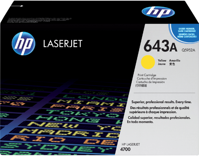 Toner cartridge HP Q5952A 643A yellow