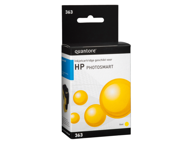 K20407PR inkcartridge quantore hp 363 c8773ee geel