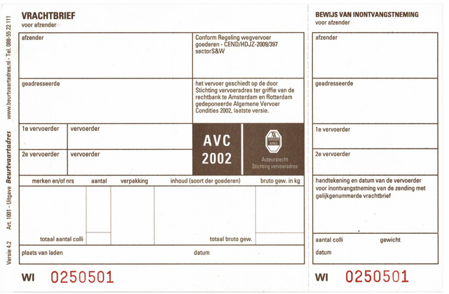 55290 vrachtbrieven iezzy bva1001 190x120mm 3voud