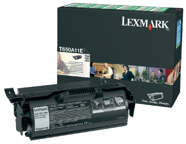 Tonercartridge Lexmark T650A11E prebate zwart Tonercartridge Lexmark T650A11E prebate zwart