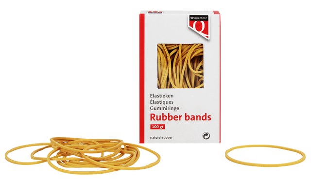 Elastiek Quantore 18 80x1,5x1mm 100gram Elastiek Quantore 18 80x1,5x1mm 100gram