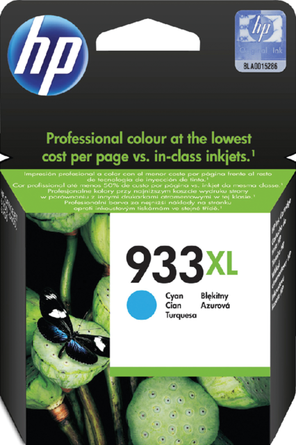 Ink cartridge HP CN054AE 933XL blue Ink cartridge HP CN054AE 933XL blue