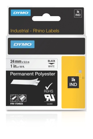 Dymo 1734523 RHINO Permanent Polyester, 24 mm x 5,5 m