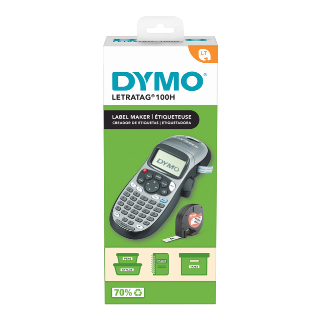 Dymo 2174577 LetraTag LT-100H, zilver/zwart, special edition