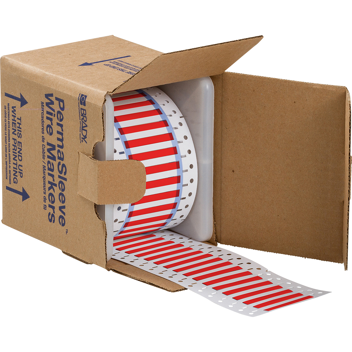 017201-3PS-125-2-RD-S PermaSleeve krimpkousen, 50,80 mm (B) x 5,97 mm (H), Rood