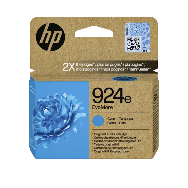 Ink cartridge HP 4K0U7NE 924E Evomore blue Ink cartridge HP 4K0U7NE 924E Evomore blue