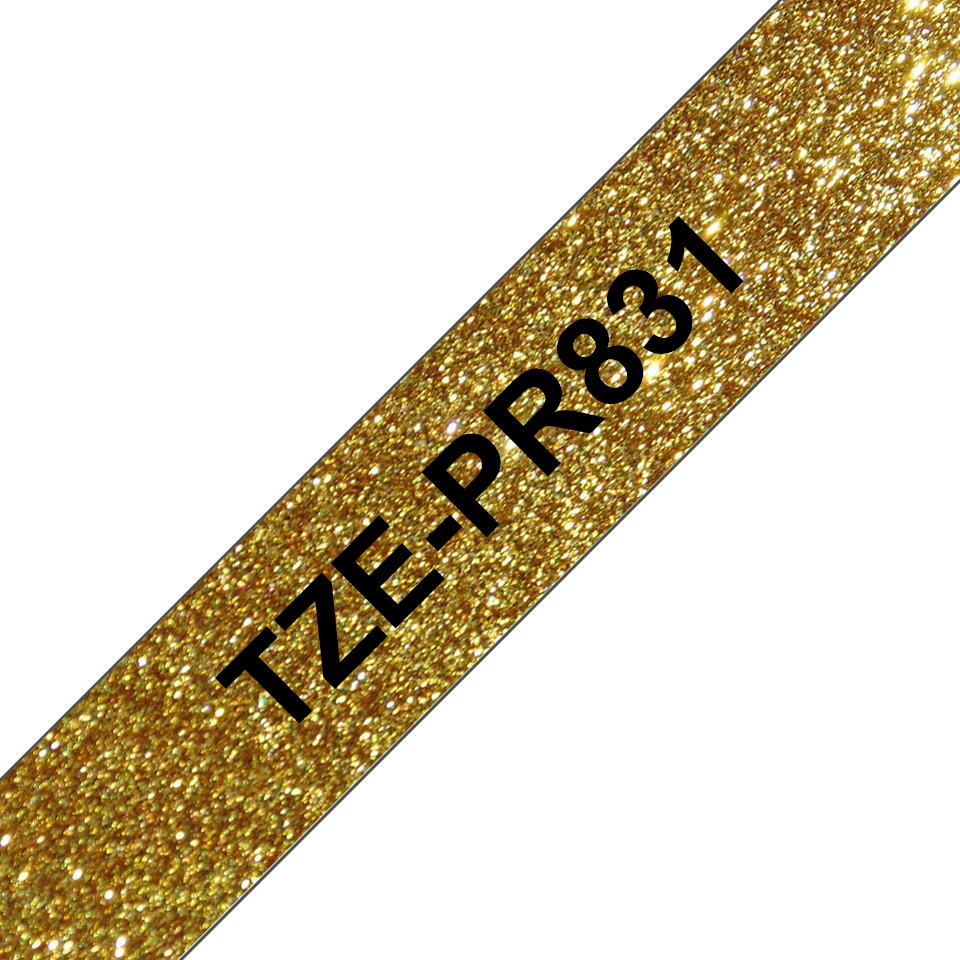 Brother TZe-PR831 Zwart op Premium Goud 12mm
