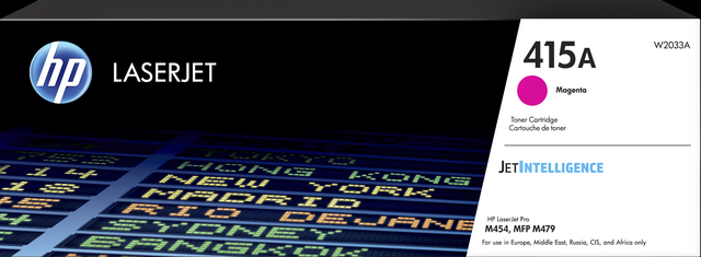 Toner cartridge HP W2033A 415A red