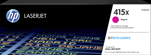 Toner cartridge HP W2033X 415X red