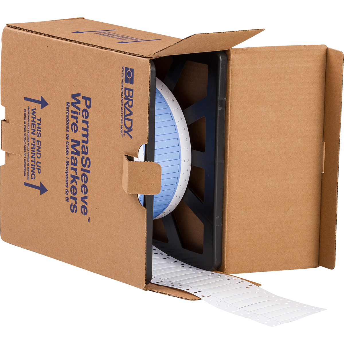 104690-PS-187-2-WT-3 PermaSleeve krimpkousen voor draadmarkering, 17,02 mm (B) x 8,51 mm (H), Wit 104690-PS-187-2-WT-3 PermaSleeve krimpkousen voor draadmarkering, 17,02 mm (B) x 8,51 mm (H), Wit