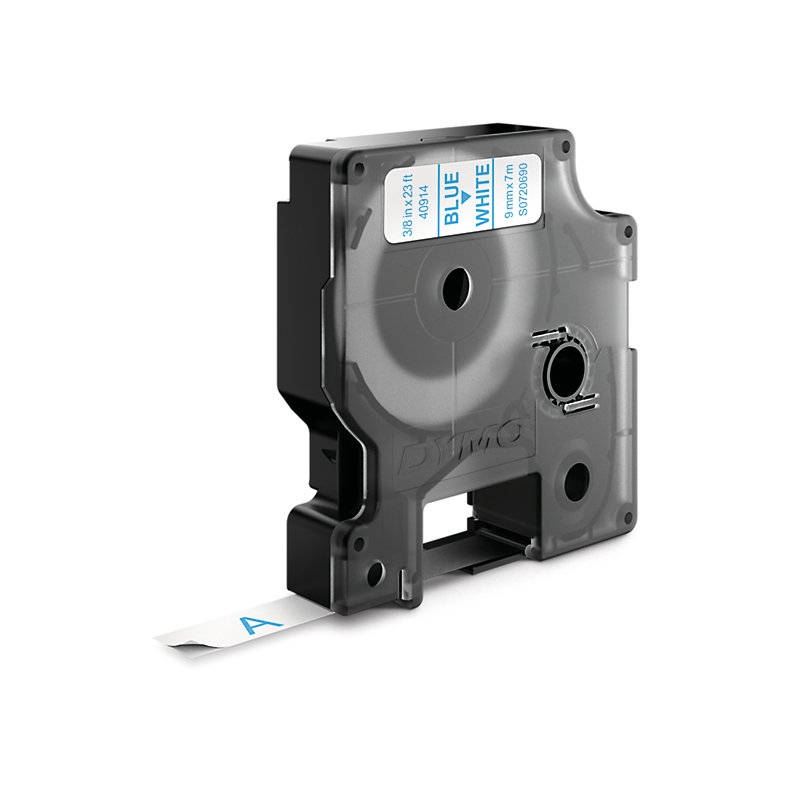 Dymo D1 cassette 19mm blauw op wit Dymo D1 cassette 19mm blauw op wit