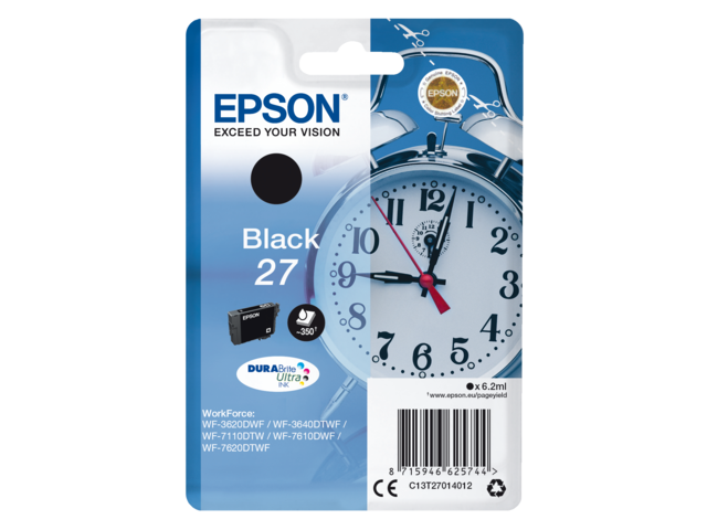 2666488 inkcartridge epson 27 t2701 zwart