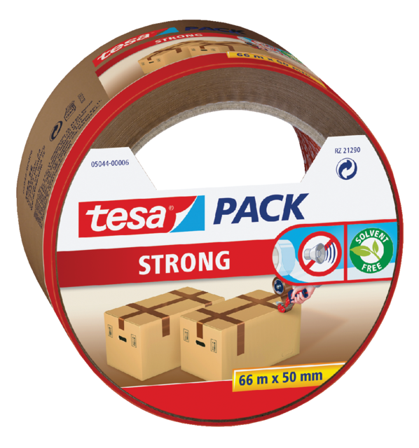 Verpakkingstape tesapack® Strong 66mx50mm bruin Verpakkingstape tesapack® Strong 66mx50mm bruin