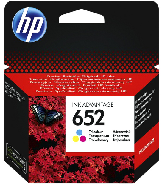 Ink cartridge HPF6V24AE 652 color