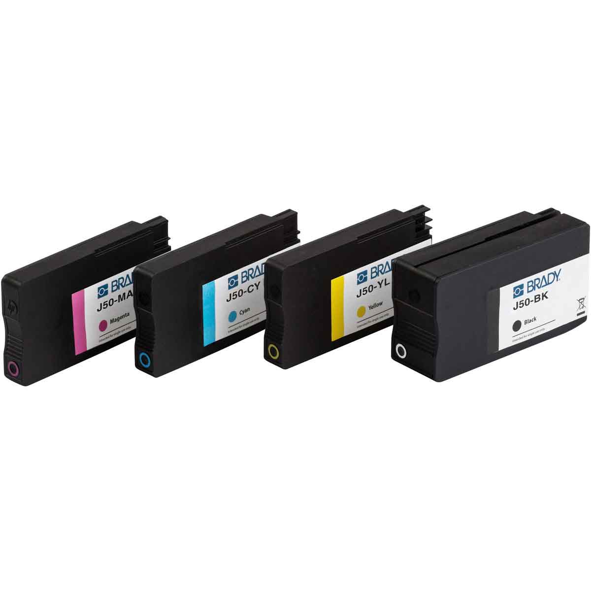 BradyJet J5000 set met inktcartridges in 4 kleuren BradyJet J5000 set met inktcartridges in 4 kleuren