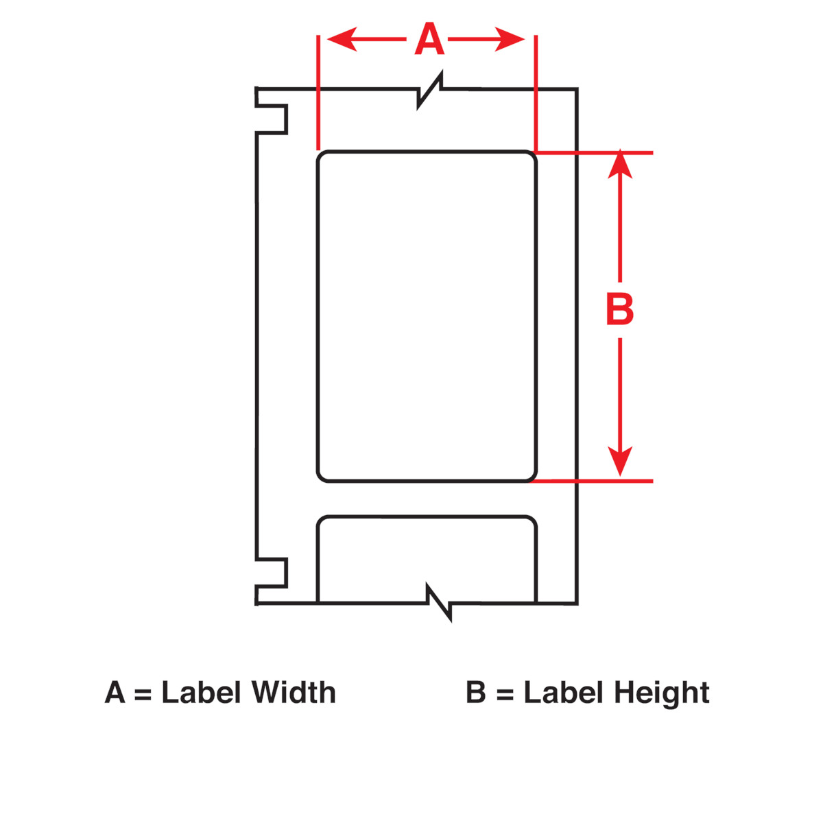 170890-M5-113-490 FreezerBondz-labels voor de M510/BMP51/M511 labelprinter