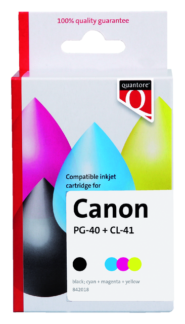 K10282PR inkcartridge quantore can pg-40 cl-41 zwart kleur
