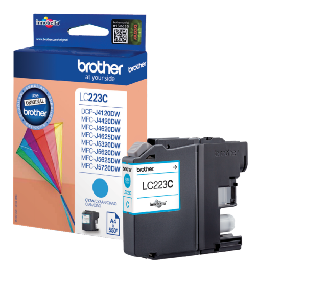 Inktcartridge Brother LC-223C blauw Inktcartridge Brother LC-223C blauw