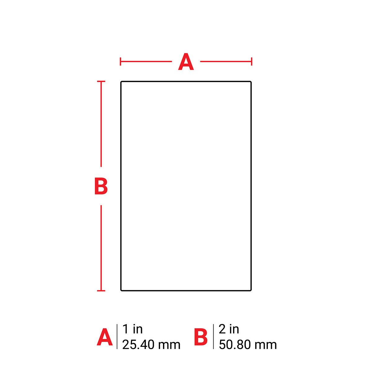 173744-M6-20-351 Breekbare fraudebestendige matte vinyllabels voor M610, M611, BMP61, M710 (met media adapter) en BMP71 (met media adapter)