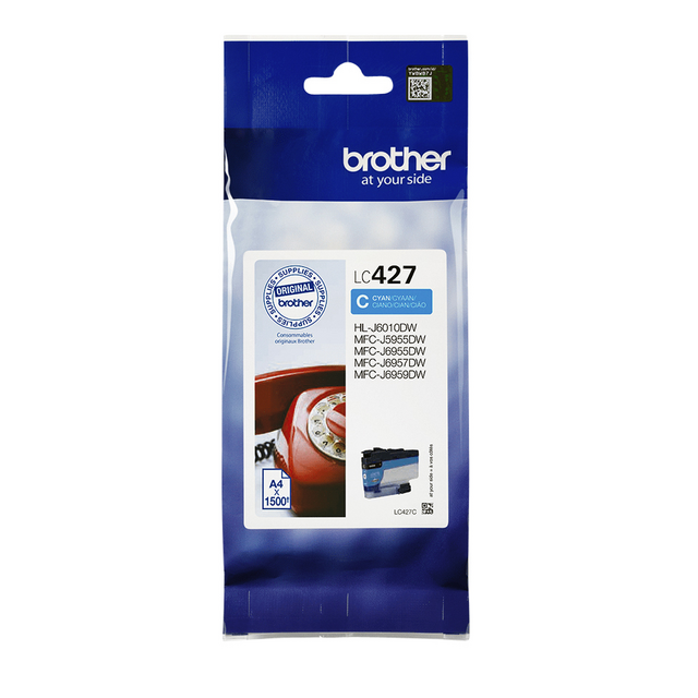 LC427C inkcartridge brother lc-427c blauw