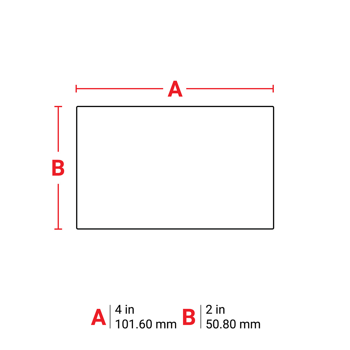 Brady J20-55-2550 Papieren labels 50.80 mm H x 101.60 mm W