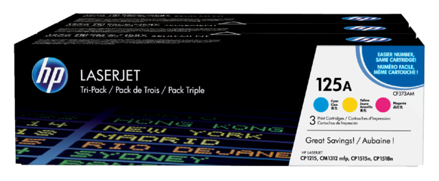 Toner cartridge HP CF373AM 125A 3 colors Toner cartridge HP CF373AM 125A 3 colors