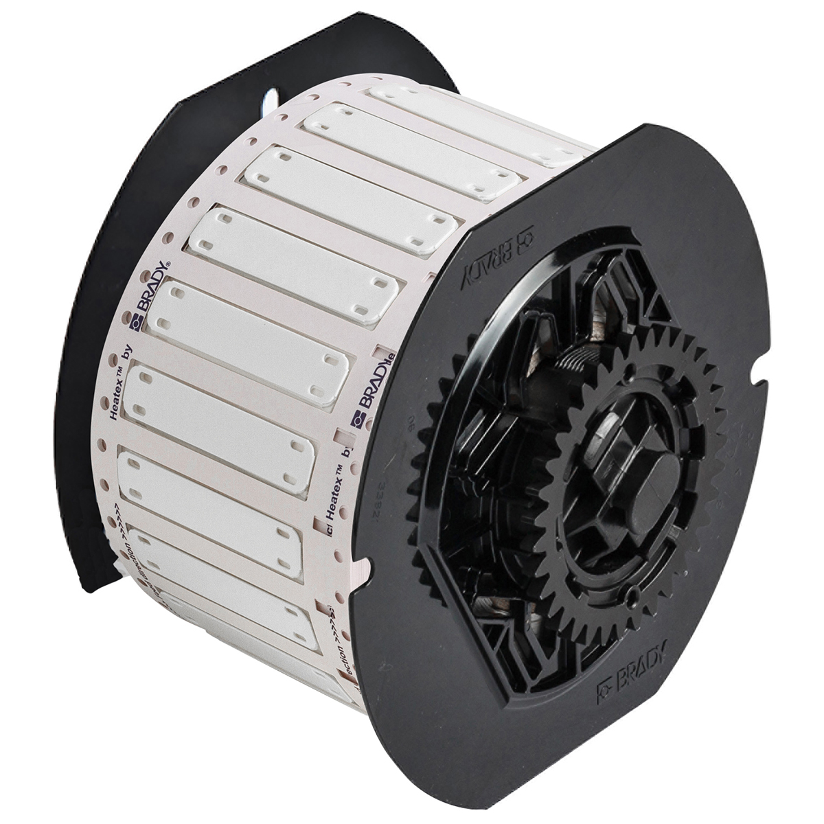 195558-B33-7515-7643-WT Heatex-kabelmerkers voor BBP33/i3300-printers, 75,00 mm (B) x 15,00 mm (H), Wit