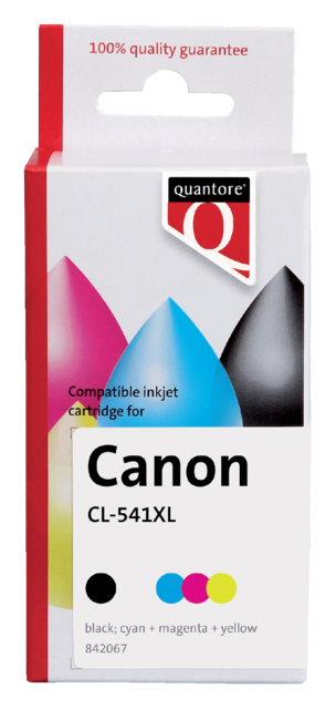 Inktcartridge Quantore alternatief tbv Canon CL-541XL kleur HC Inktcartridge Quantore alternatief tbv Canon CL-541XL kleur HC