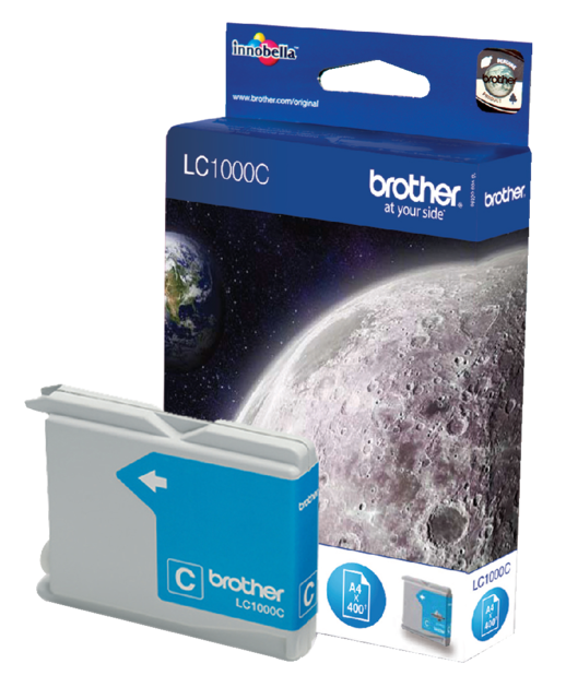 Inktcartridge Brother LC-1000C blauw Inktcartridge Brother LC-1000C blauw