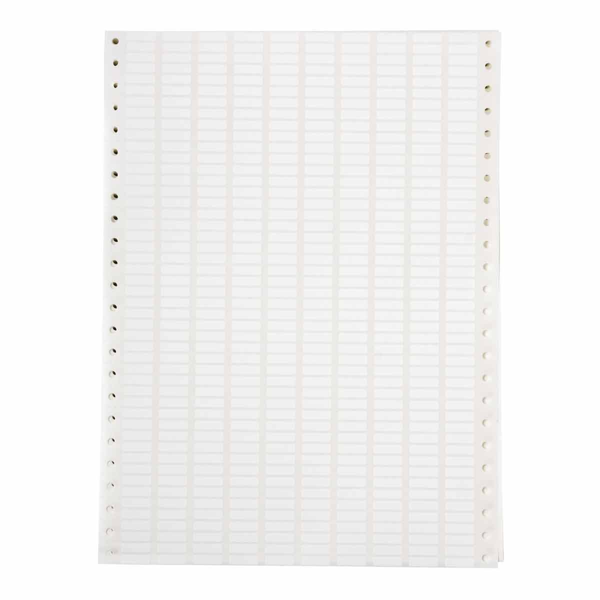 028970_DAT-17-619-10 DaTab Dot Matrix Printable Labels, 16,51 mm (W) x 5,08 mm (H), White 028970_DAT-17-619-10 DaTab Dot Matrix Printable Labels, 16,51 mm (W) x 5,08 mm (H), White