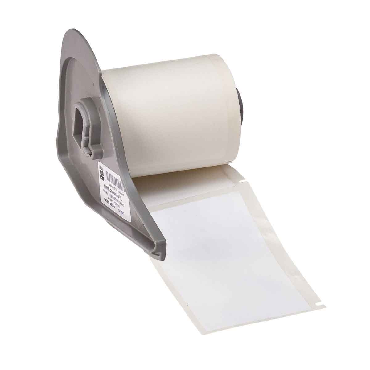 BMP71 polyester labels with extremely high adhesive strength for general identification, glossy