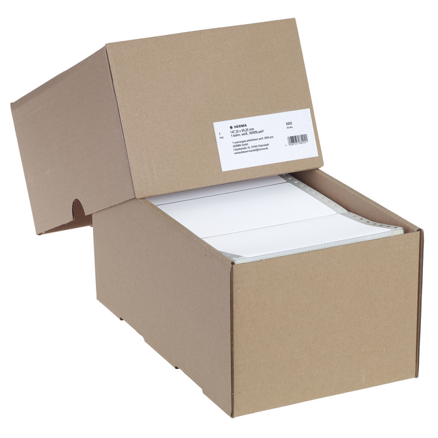 Etiket HERMA 8292 147.3x99.2mm 1-baans wit 3000stuks Etiket HERMA 8292 147.3x99.2mm 1-baans wit 3000stuks